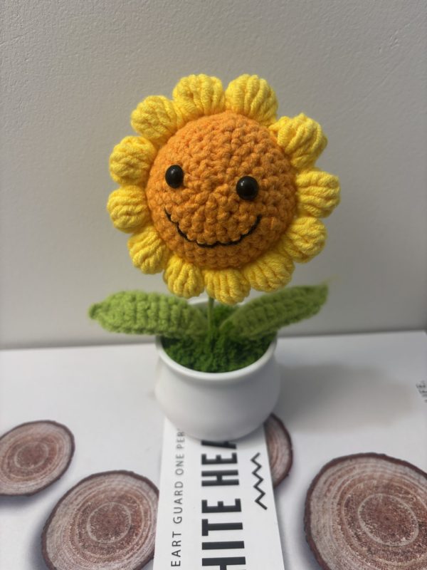 small smiley face sunflower