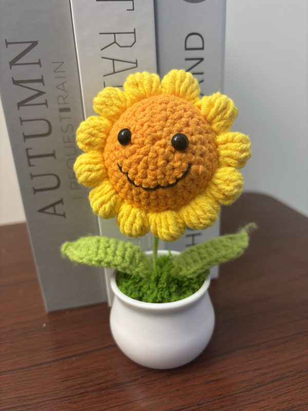 small smiley face sunflower