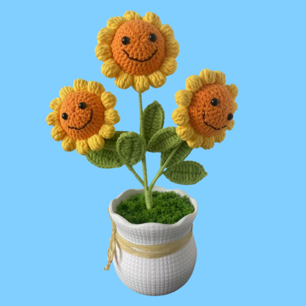 smiley face sunflower