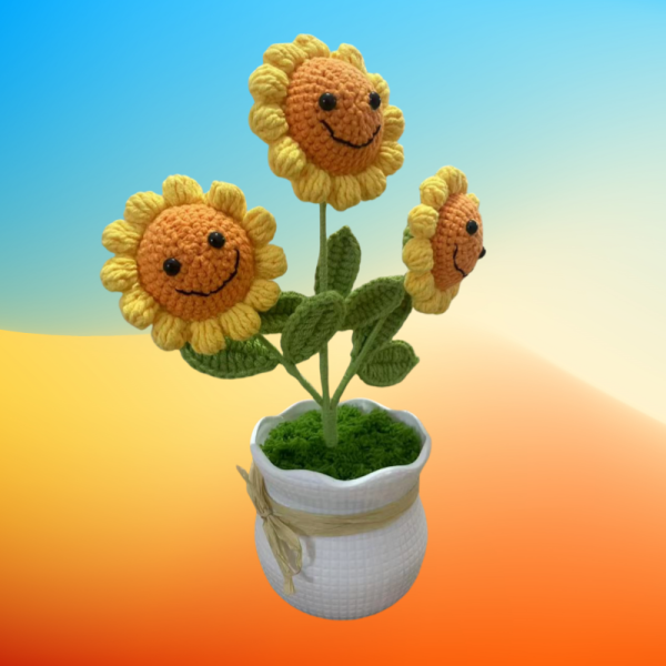 smiley face sunflower